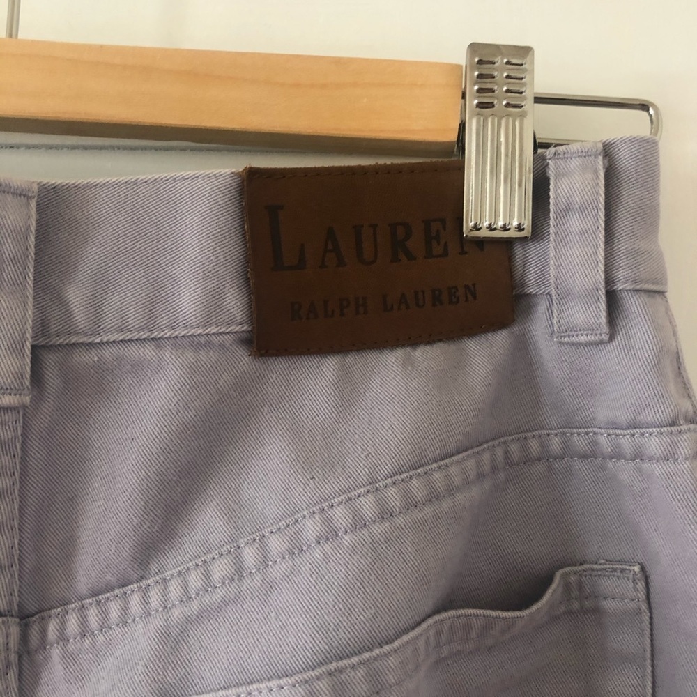 VINTAGE Ralph Lauren petite lilac high waist jeans